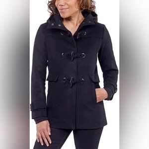 PENDLETON Roslyn Waterproof Wool Blend Toggle Coat Navy S